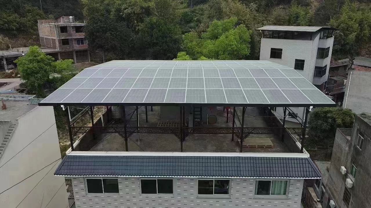 安康15kw+10kwh自建别墅家庭光伏储能系统